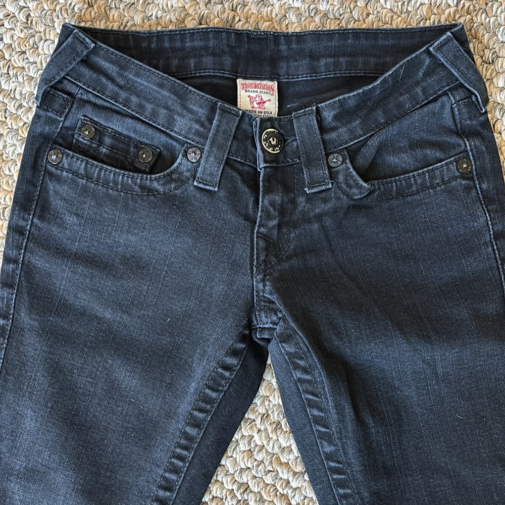 True Religion Women's Skinny Jeans - Black (Size 25) - Picture 3 of 8